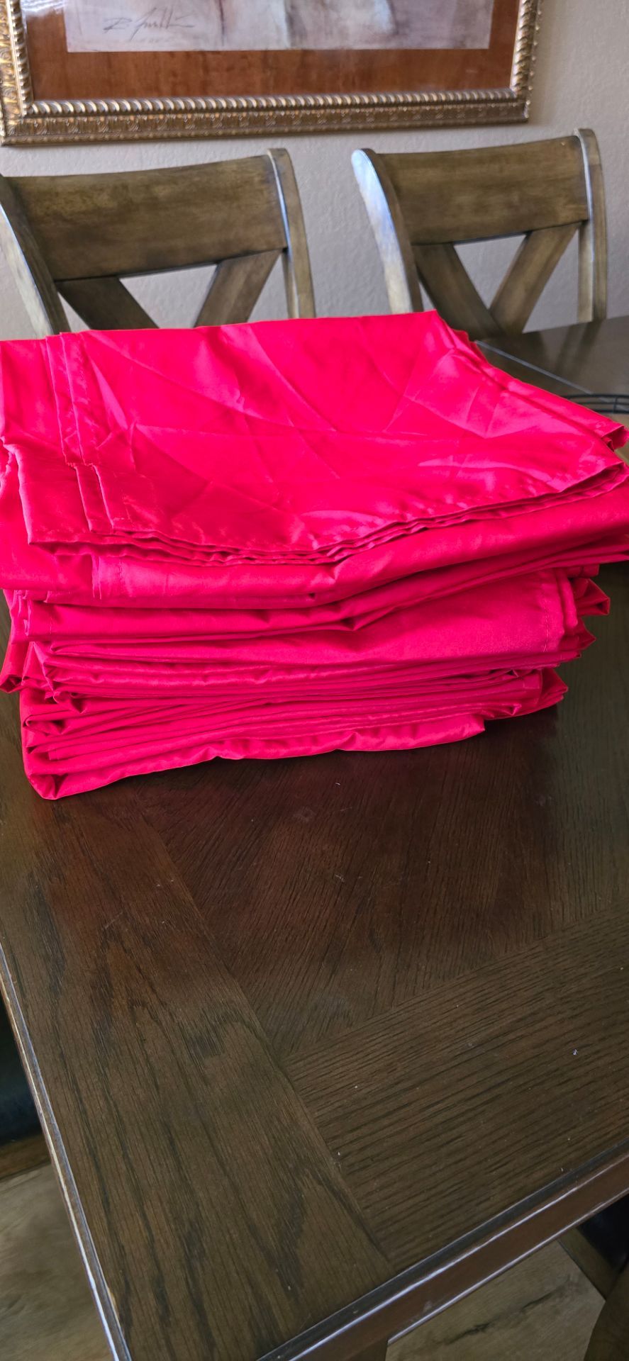 20 Table Polyester Diamonds 54 x 54 RED