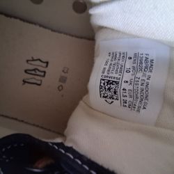 Converse De Piel Negros Y Gris Talla 8