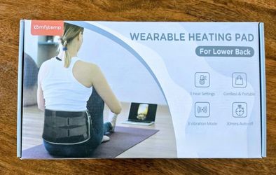 Comfytemp Blue Cordless Wearable Heating Pad Model: K9224 - New