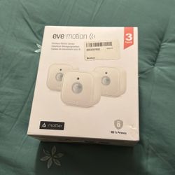 3- Pack Eve Motion Wireless Motion and Light Sensor 