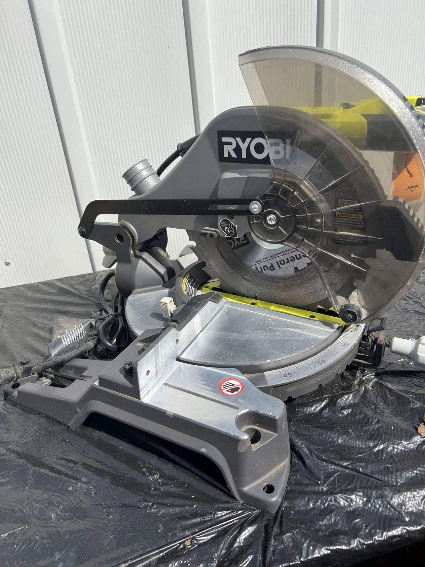 RYOBI 14 Amp Corded 10 in. Compound Miter Saw with LED Cutline Indicator  for Sale in La Habra Heights, CA OfferUp