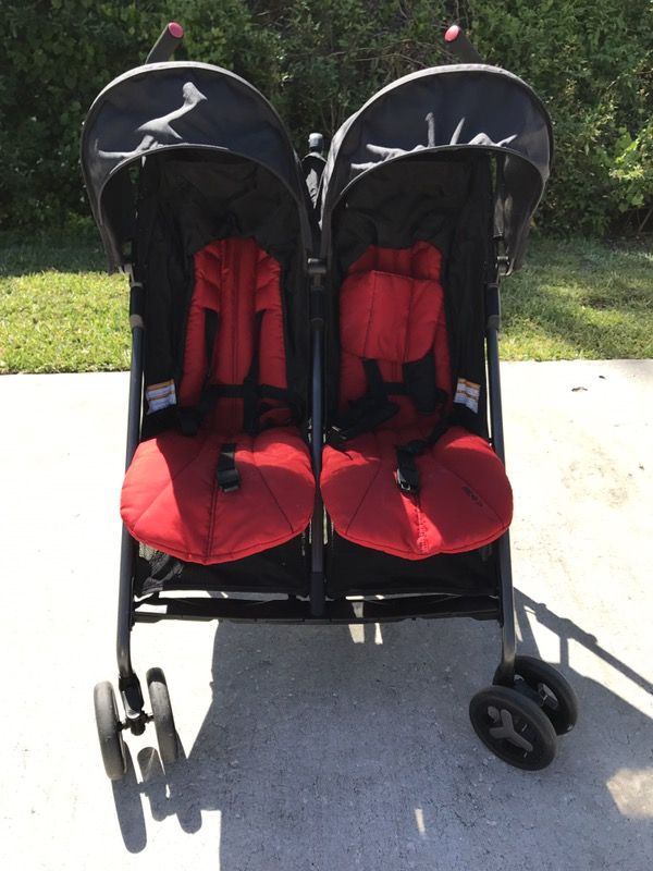 Zobo double stroller top