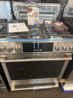 CAFΓ- 5.7 Cu.Ft self cleaning, Dual Fuel Convection Range-Stainless Steel