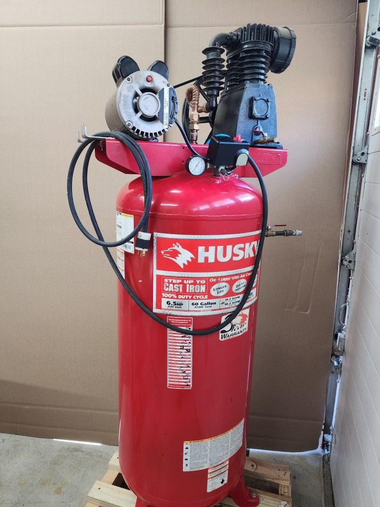 Husky 60 Gallon 220 Volt Air Compressor 