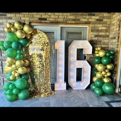 Balloon Garland And Markey Letters 