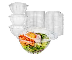 Salad plastic bowls 50 pack