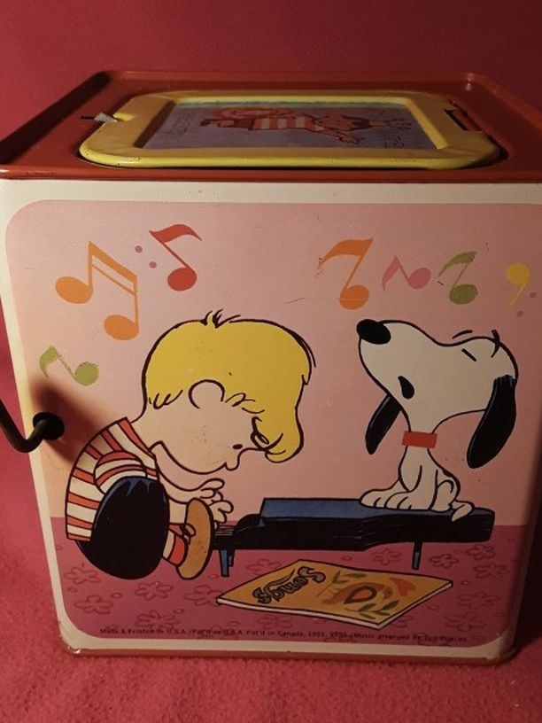 1953 Snoopy Jack In The Music Box By Mattel