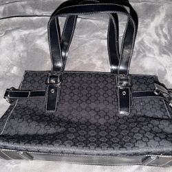 Black And Grey Nine West Vintage Shoulder Bag