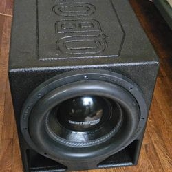 Destroyer 12D2  Inch Speaker With Amp And Q BOMB BOX