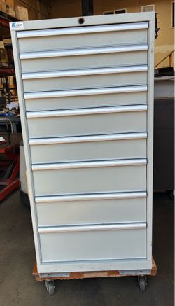 Lista 9 Drawer Cabinet W Extra Dividers 28 1/2” x 28 1/2” x 59 1/2”