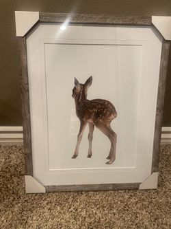 Ristic Picture Frame With Behind Deer