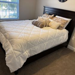 Queen Bed Frame With Boxspring And Mattress 