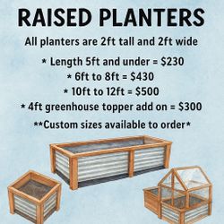Farm style Planter Boxes