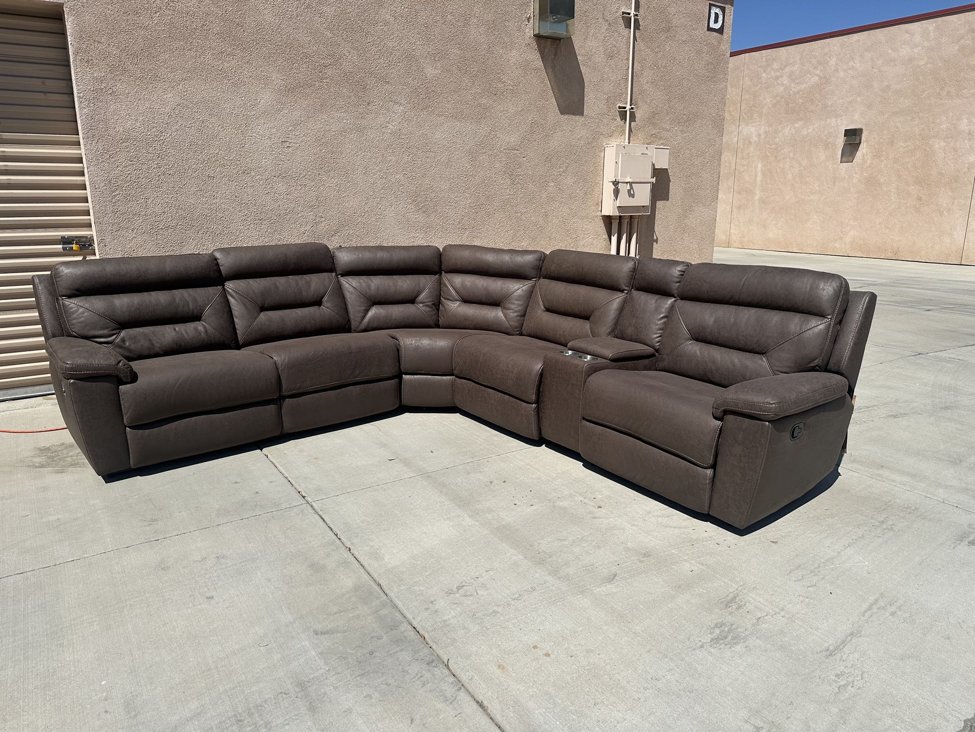 Fletcher 6Piece Fabric Reclining Sectional Brand New In Box for Sale