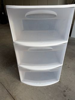 3-Drawer Plastic Storage Cart