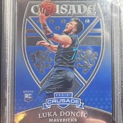 2018 Panini Chronicles #553 Luka Doncic RC Crusade PSA 9 Rookie Dallas Mavericks 