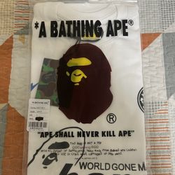 Brand New BAPE Soccer #1 Tee Size LARGE (offer Not Free)