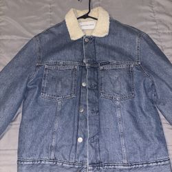 Calvin Klein Sherpa Denim Jacket Men’s Jean Jacket (Clean)