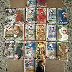 TY “Teenie”Beanie Babies 2000 McDonald’s Happy Meal Lot of (11). COMPLETE SET! SEALED & in MINT CONDITION!!!😎