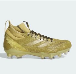 Men's Adidas Adizero Jafar Disney Gold on Gold Football Cleats Sz 10🏈