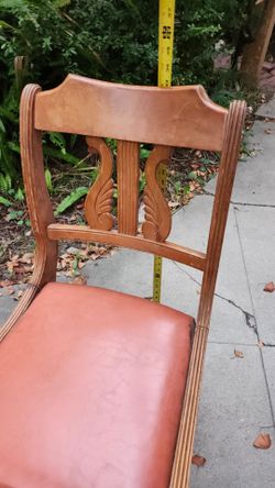 Harp Back solid wood dining chairs set of 4