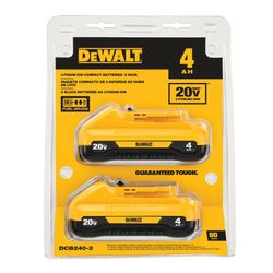 (NEW) DeWalt 20V MAX Compact Batteries ( 4AH Lithium Ion )
