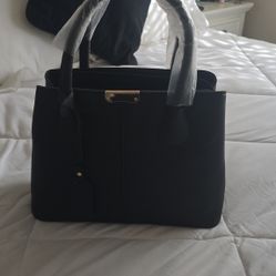 Handbag With Handles And Strap