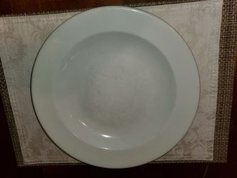 6, 12" White Rego Fine Porcelain Pasta Bowls - $30 obo
