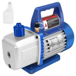 1 Single Stage Air Vacuum Pump HVAC Refrigeration Air Conditioning Rotary Vane
