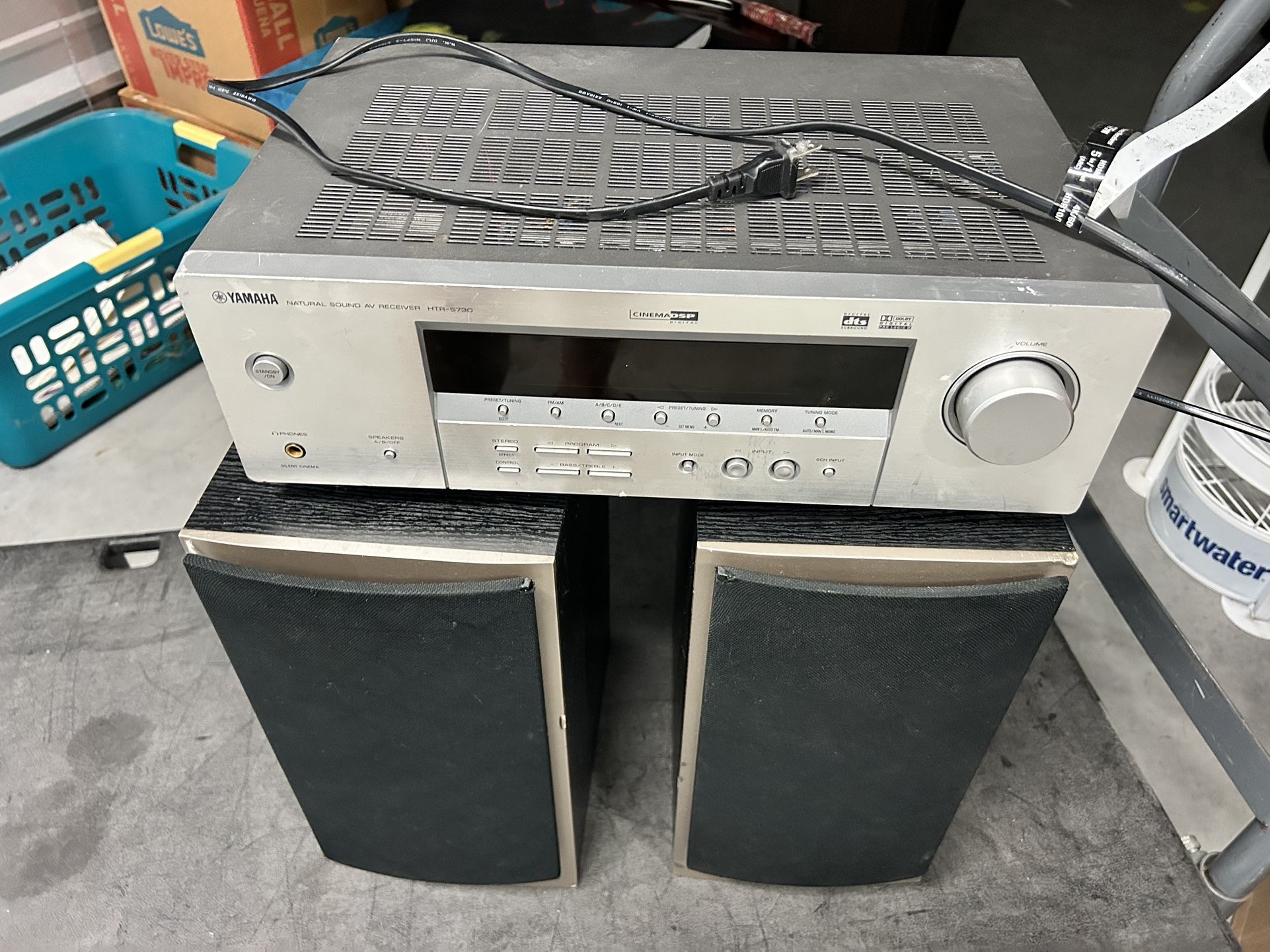 Yamaha Receiver and Athena Speakers