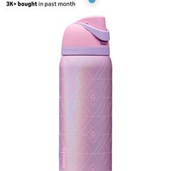 Owala Wicked FreeSip Insulated Stainless Steel Water Bottle with Straw for Sports and Travel, BPA-Free Sports Water Bottle, 32 oz, Glinda (Pink)