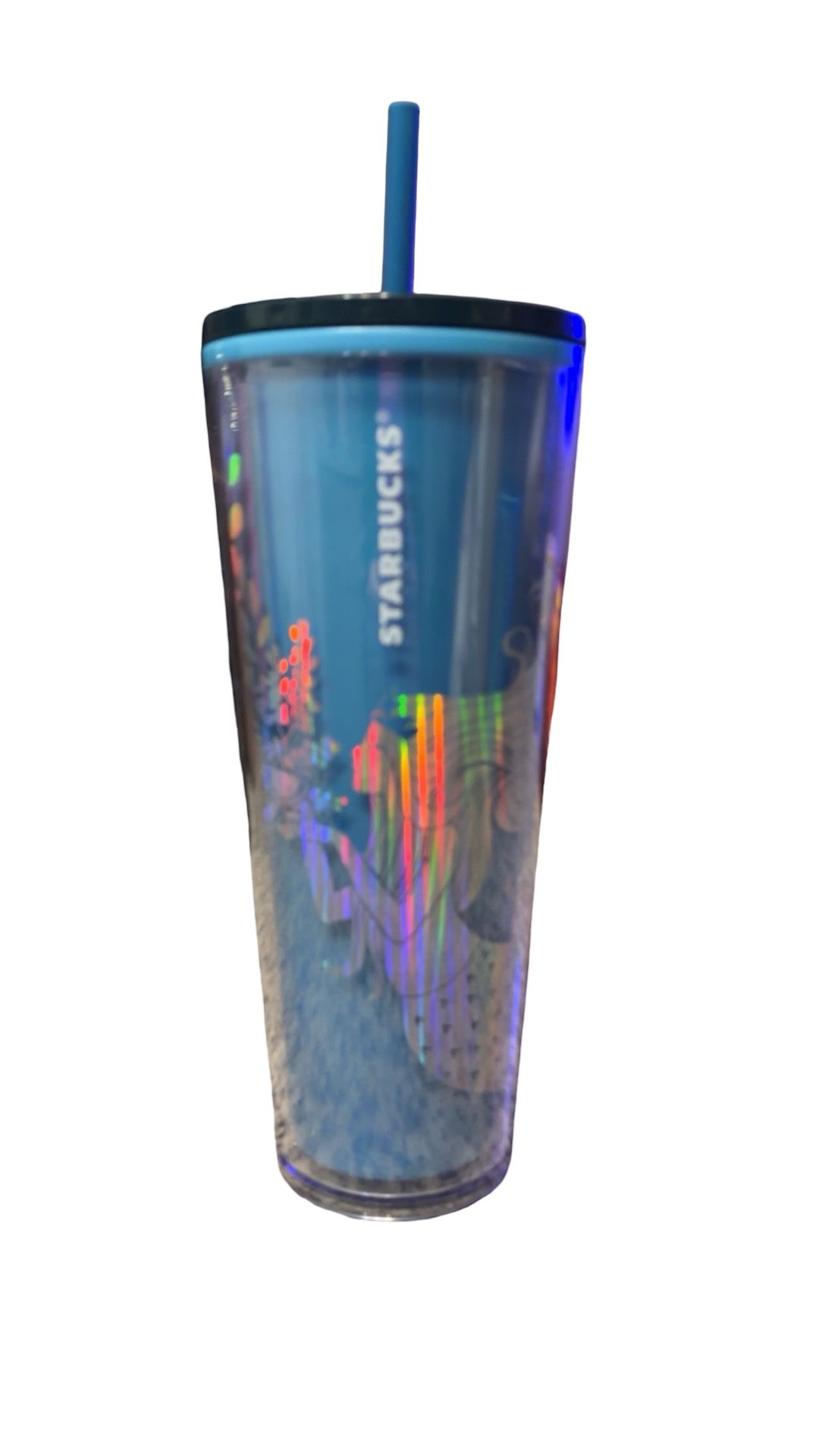 Starbucks Holographic Blue Mermaid 24 Ounce Tumbler