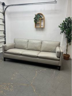 Macy’s Leather Sofa ( Delivery Available)