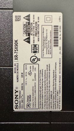 75” Sony Bravia Smart TV