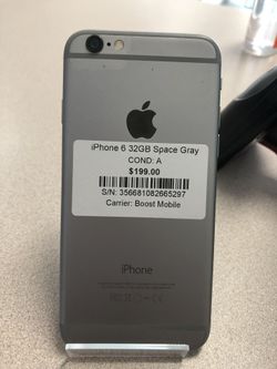SPACE GRAY IPHONE 6 WITH 32GB! (SPRINT/BOOST MOBILE)