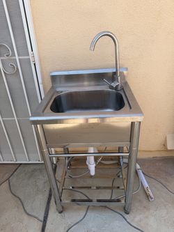 Portable Utility Free Standing Kitchen Sink