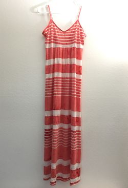 Women strapped summer long dress size M
