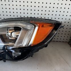 LED Headlight, for 2019 2020 2021 Ford Edge Clear Lens Black Housing (Driver Side)