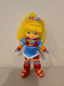 Vintage Hallmark Rainbow Brite 5.5" Poseable Doll w/ Complete Outfit & Shoes