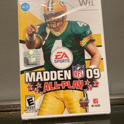 Sealed Madden 09 All-Play For Wii 