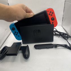 Nintendo Switch Neon Red Blue Console Dock Straps Grip Tested Switch 1 handheld 