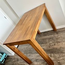 Bar Height Wood Dining Table