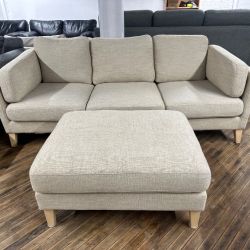 Delivery Available couch and ottoman