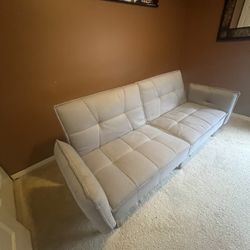 Gray futon