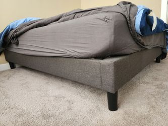 Kirwin Fabric Upholstered Platform Bed Frame