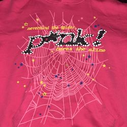 Pink spider hoodie 