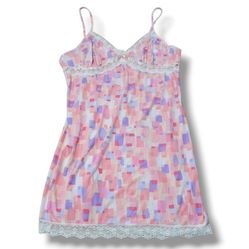 California Dynasty Nightgown Size Large Women's Nightie Baby Doll Lingerie Lace Trim - Shipping Only No Pick Up 