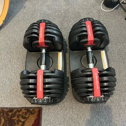 Adjustable Dumbbells, 5lbs - 52.5lbs