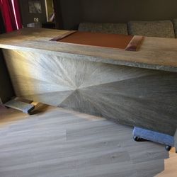 Big Brown Office Desk Gaming Desk 