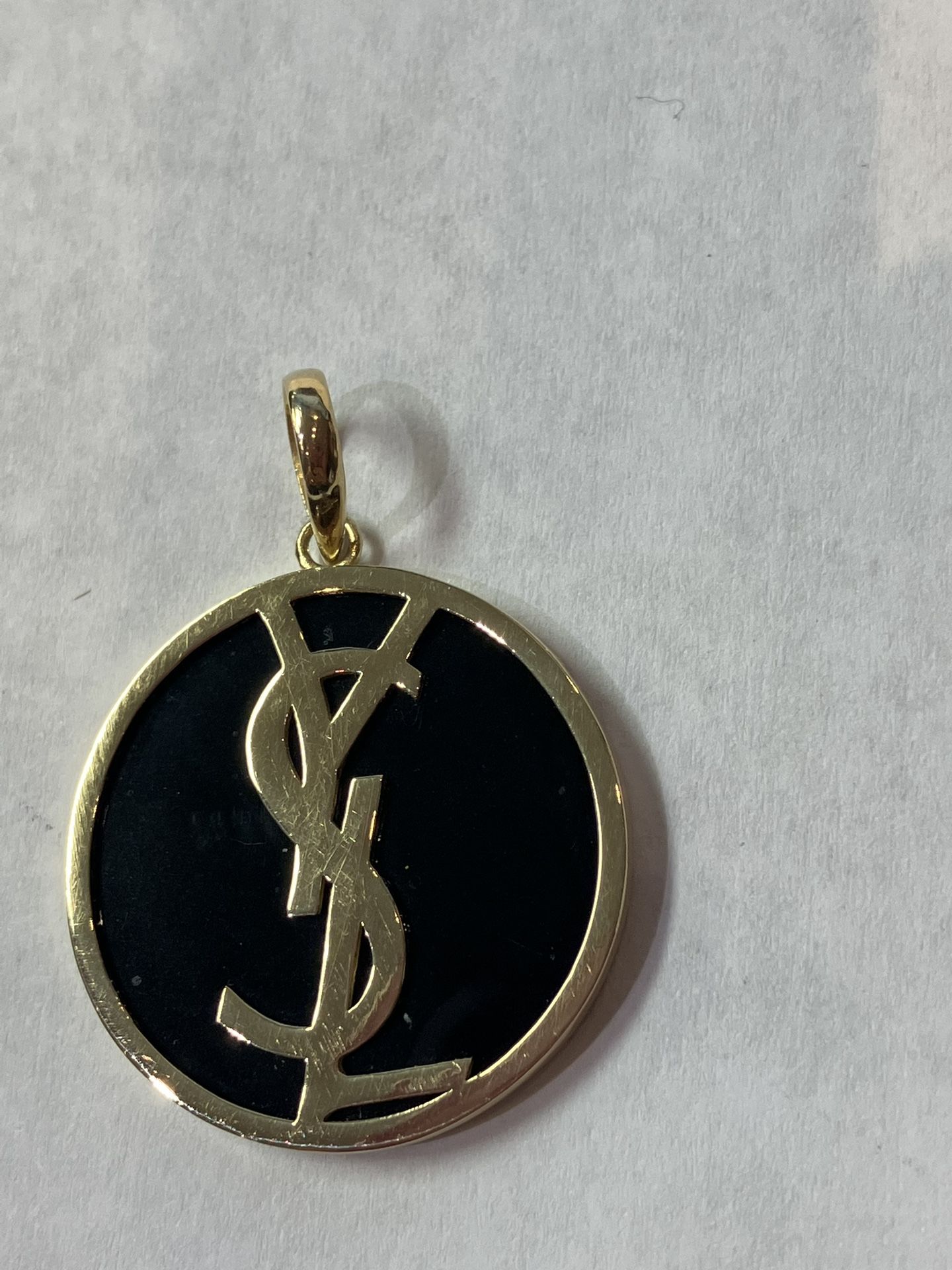18k Gold YSL Pendant #110107-3 MJ